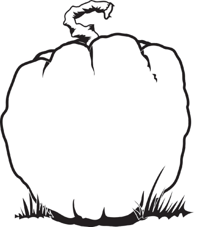 Halloween giant pumpkin coloring page